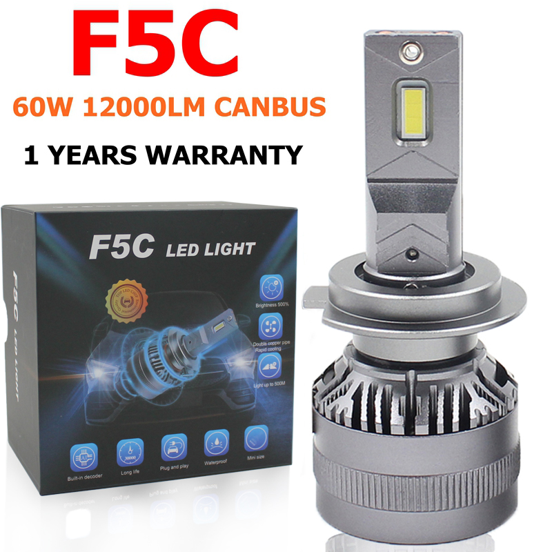 F5C 120W 12000LM H7 LED  LED H7  Ʈ ŰƮ..